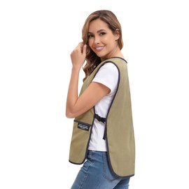 Nanxson Unisex Cleaning Apron with Pockets Chef Kitchen Aprons Tabard Apron Workwear for Coffee Shops Hairdressers Pet Shops