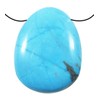 Turquoise Howlite Drilled Tumble Stone