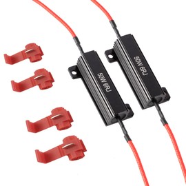 iBrightstar 50W 6ohm Load Resistors for Fix LED Bulb Fast Hyper Flash Turn Signal Blink Error Code