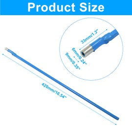 Piutouyar 2 Pcs 420 mm Two Way Guitar Truss Rod Type with 2 Pcs L- Wrench, Guitar Truss Rod Repair Adjustment Tool for Electric Guitar Acoustic Bass Guitars Neck