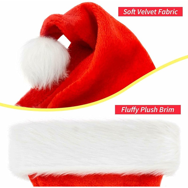 Christmas Hat, Santa Hat, Cosplay, Santa Hat, Soft Plush Christmas