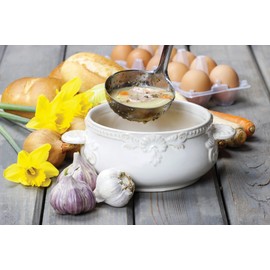 Stainless Steel Soup Kitchen Ladle Spoon with Hook Samuel Groves (12oz)