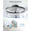 addlon Ceiling Fans with Lights and Remote, 20'' Low Profile
