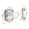 Alnicov Sliver Rotate Bolt Latch Lock Stainless Steel Gate Bathroom