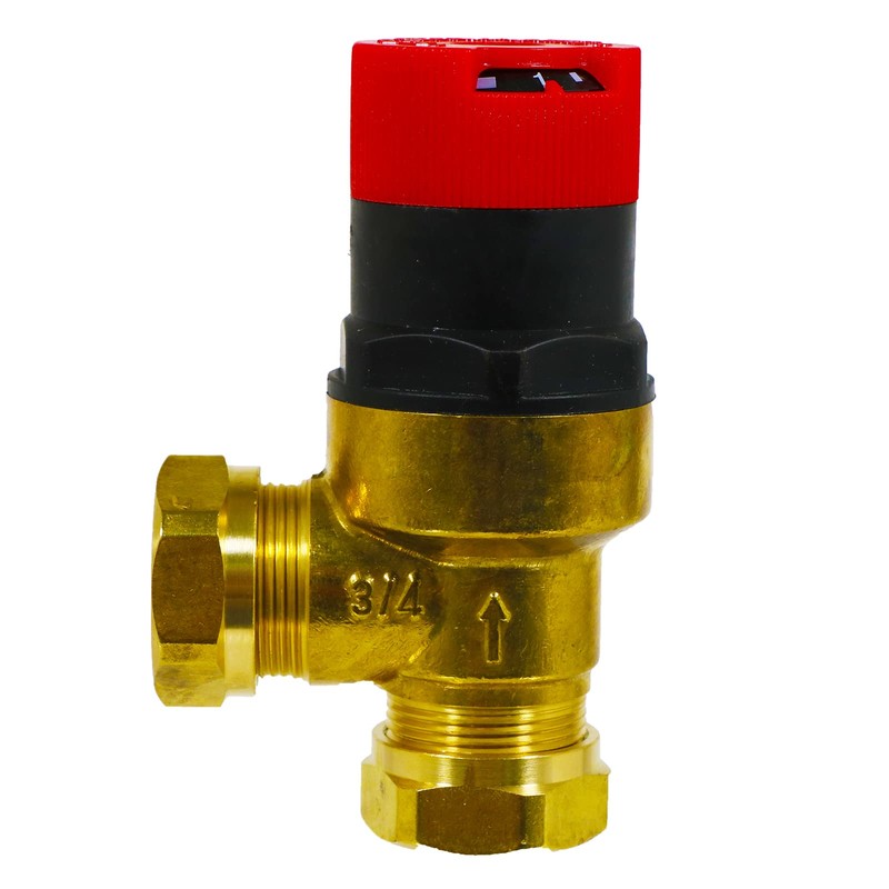 SPARES2GO 22mm Automatic Bypass Valve Boiler Pressure ABV Auto 50L