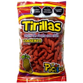 Picao Tirillas Tamarindo - Dulce de fruta con chilito - Con fruta natural - 350 g