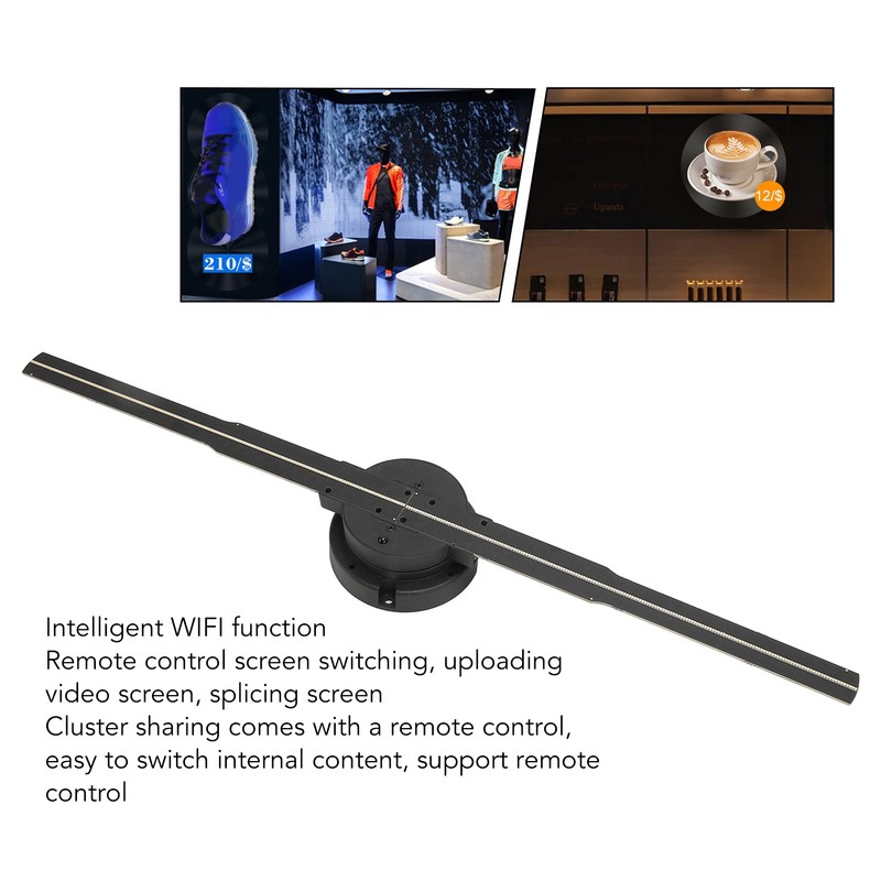 3D Hologram Fan 352 LED Light Beads 2000x704 Support Phone