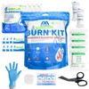 Burn Kit, 4pcs Burn Dressings 4x4”, 8pcs Burn Gel Packets