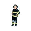 Jr. Fire Fighter Suit with Helmet, Size 8/10 (Black)