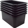 Teacher Created Resources Black Small Plastic Storage Bin 6-Pack (TCR2088569)