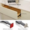 Double Push to Open Door Latch, 2 Pack Magnetic Push