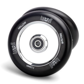 Limit Pro Scooter Wheels 110mm - Scooter Replacement Wheels for Stunt Trick Scooters Oil Slick Hollow Core with ABEC-9 Bearings Installed Pair