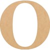 5 Inch Wooden Letter Unfinished Classic Times, Alphabet O Choose