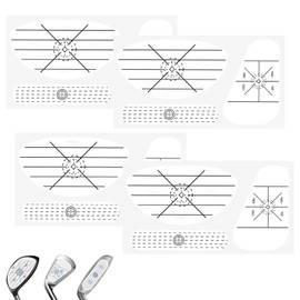 VPB 150PCS Golf Impact Tape,Labels Golf Impact Stickers, Golf Self-Teaching Sweet Spot and Shot Consistency Analysis for Irons Driver Woods Irons Putters (Only For Right-Handed Golfers)