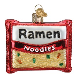 Old World Christmas Ramen Noodles Glass Blown Ornament for Christmas Tree
