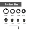 8PCS 3-16mm Step Drill Bit Depth Stops with Hex Wrench,