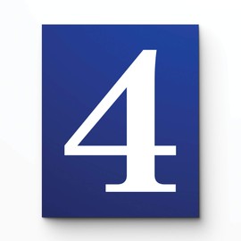 Kantu 2113005 Royal Blue Ceramic Tile Address Number