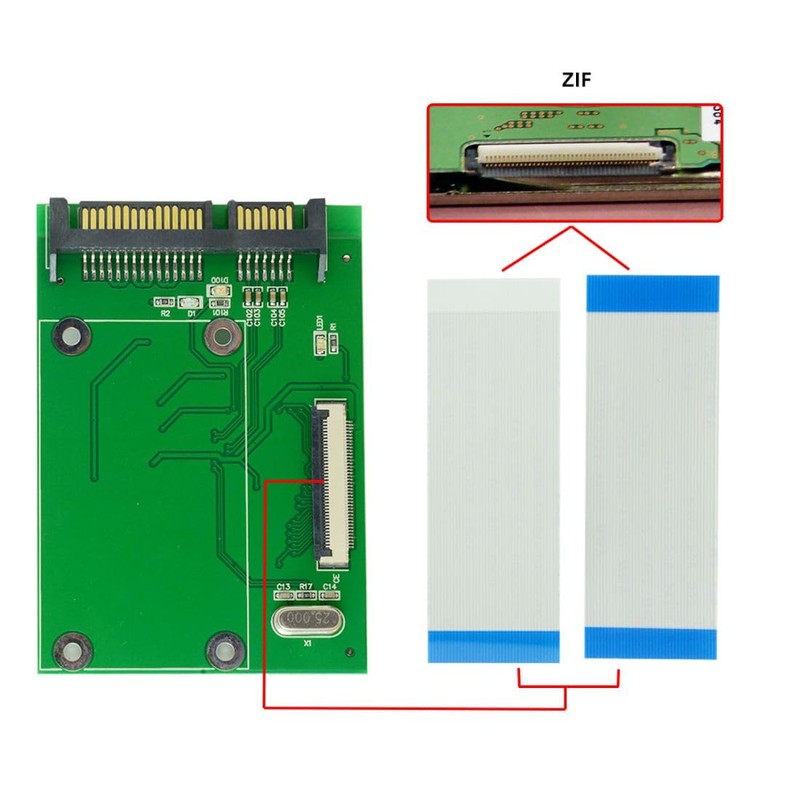 Cablecc - Placa adaptador ZIF CE de 40 pines SSD/HDD