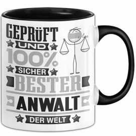 Trendation Lawyer Gift Funny Saying for Lawyer Gift Idea Best Lawyer in the World (Black)