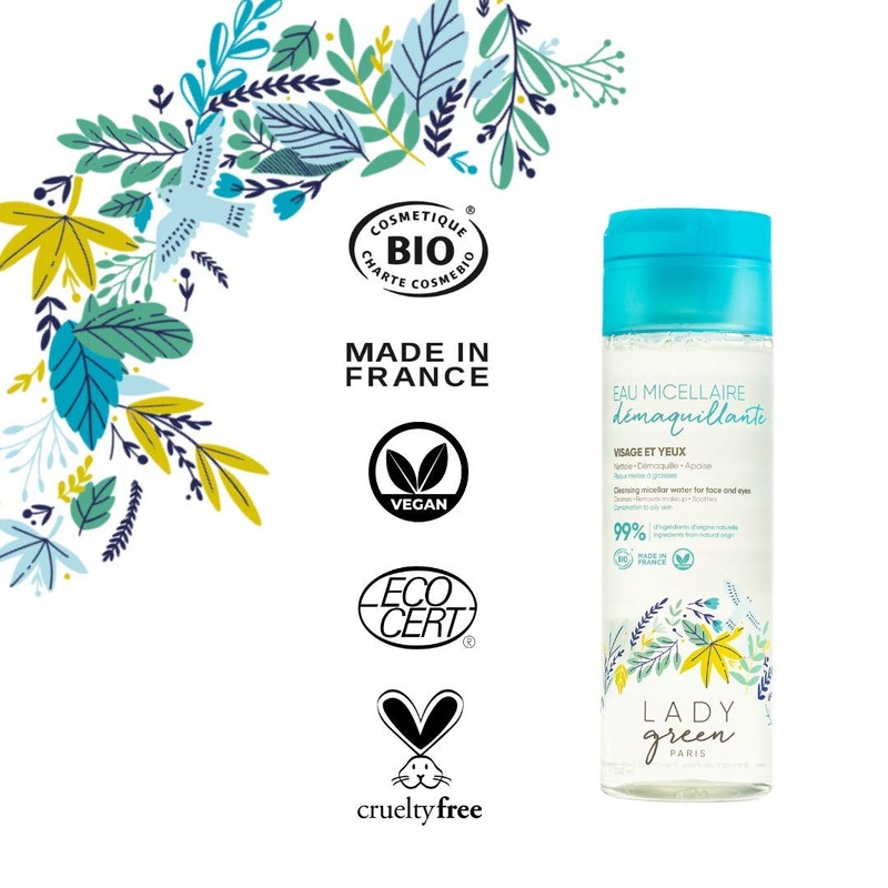 Lady Green Fraîcheur Céleste Cleansing Micellar Water Face and Eyes