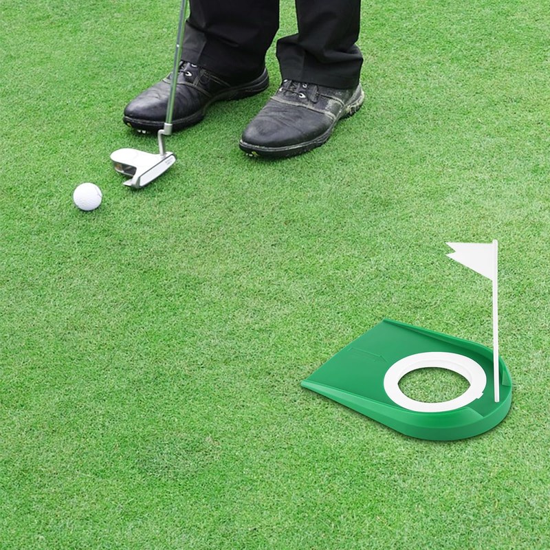 2 Pack Golf Putting Cup with Flag Indoor Putting Hole