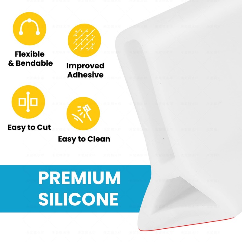 DLYYPLUS 39" Collapsible Shower Threshold Water Dam Water Stopper Barrier