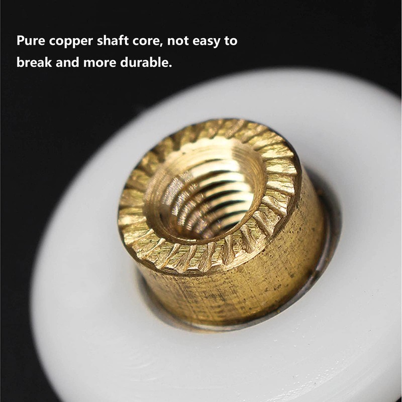 Pack of 4 Shower Door Rollers, 25 mm Shower Cubicle