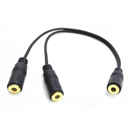 zdyCGTime 9 inch Stereo 3.5mm 1-Female to 2-Females Splitter Cable.