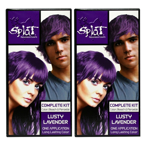 Splat Rebellious Colors Hair Coloring Kit - Lusty Lavender (Set of 2)