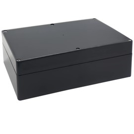 YETLEBOX Watertight Junction Box, IP67 Waterproof Project Box Durable ABS Plastic Electronic Enclosure Case for DIY Electrical Project Black 10.35" x 7.17" x 3.74"(263 x 182 x 95 mm)