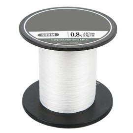 Braided PE Fishing Line 8 Strands Multifilament Fishing String 500m Ultra Strong Lure Wire White for Sea Fishing0.8