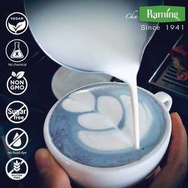 Raming Blue Moon - Blue Thai tea, traditional Thai tea mix, loose leaf Assam & Butterfly pea flower, all natural, no dye, Makes Thai iced tea, milk boba tea - Original Thailand , 250g (8.8 oz)