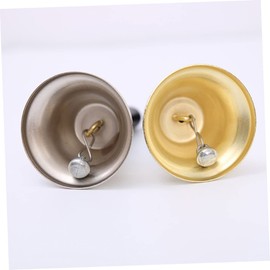 FUNOMOCYA Loud Handheld Bell Wooden Handle Bell for Classroom Christmas Home Decoration and Events Simple Practical and Excellent Craftsmanship