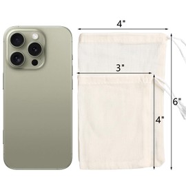 Eketirry Spice Bags, 10pcs Reusable Empty Tea Bags, Muslin Strainer Bags, Soup Bags for Cooking, Natural Cotton Fine Mesh Cheesecloth Bags for Cold Brew Coffee(3 x4" &4 x6")