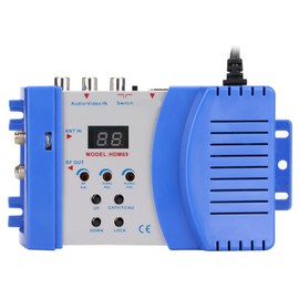 Modulador RF Digital, PAL NTSC Audio Video Entradas AV en Señales de Salida de TV RF Convertidor de TV AV RF AV, Amplificador de Señal VHF UHF para Receptores de Satélite,