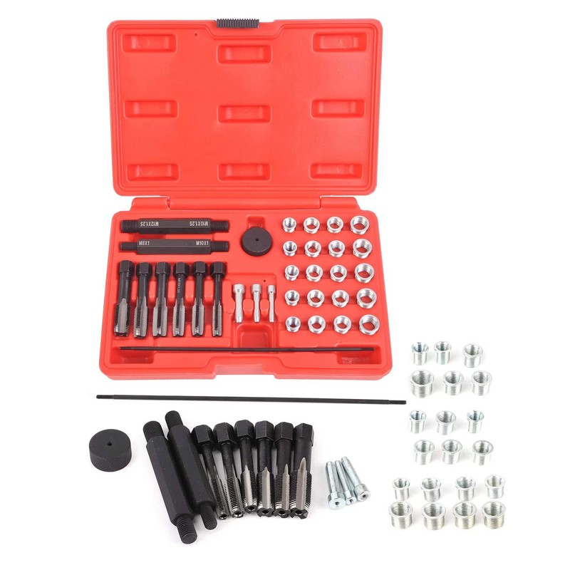 33PCS Glow Plug Thread Repair Kit, Thread Repair Tool Cylinder