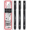 uni-ball PIN Fineliners | Black Fine Tipped Writing Pens |