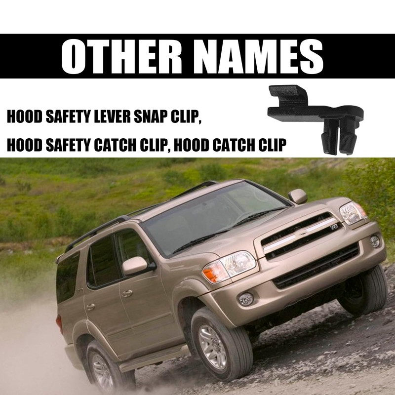 GolTHd 2PCS Hood Safety Catch Snap, Hood Clips Compatible with
