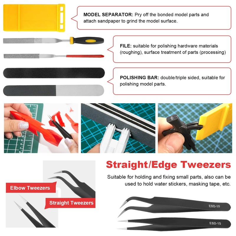 Coptiner 23PCS Gundam Model Tools Kit, Craft Set Model, Hobby