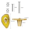 moonsix Set of 4 Agate Slice Cabinet Knobs with Screws,