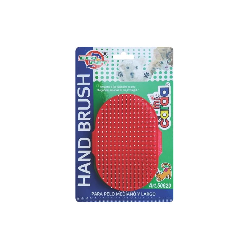 SEVENPET Cepillo Almohaza Masaje Quita Pelo Perro Gato Grande 12x9cm