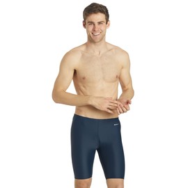 Sporti Traje de baño de compresión sólido Jammer, Azul Marino, 30