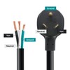 FIRMERST 3 Prong Replacement 30 amp RV Power Cord 30