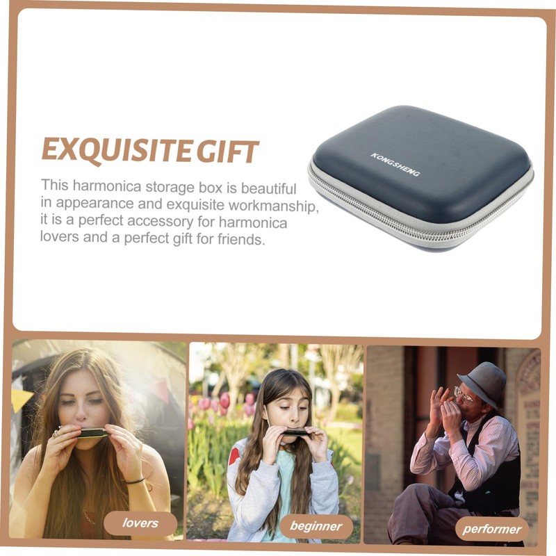 ibasenice Harmonica Bag Eva Harmonica Case Harmonica Storage Custom Harmonica
