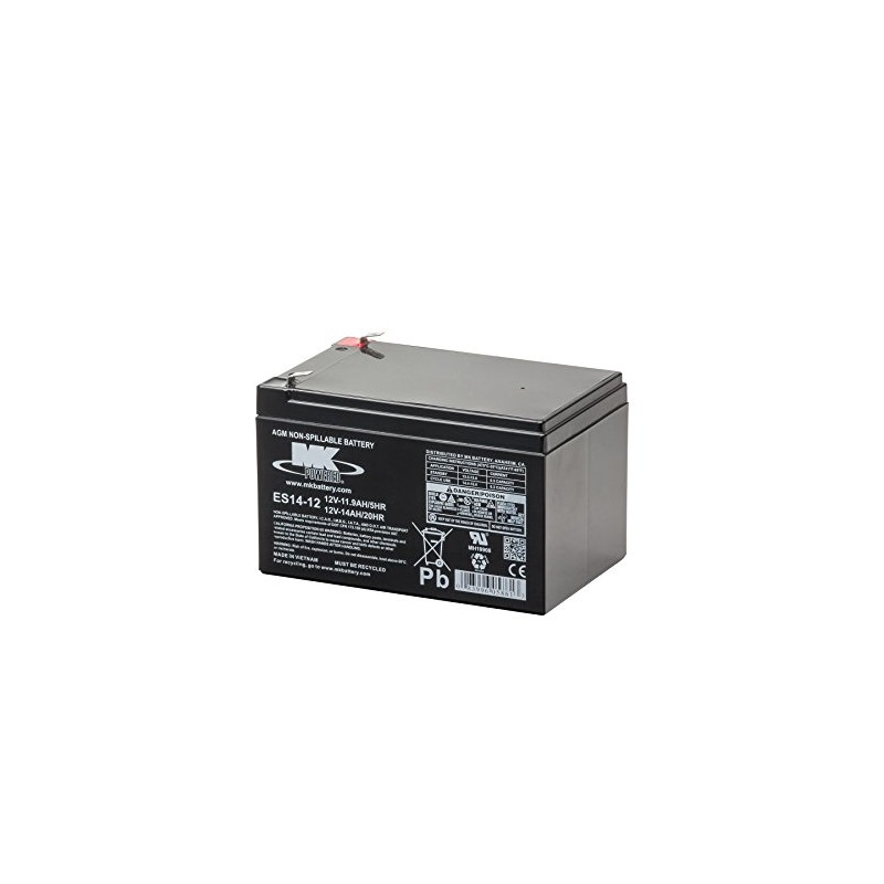 MK Battery ES14-12 Maintenance-Free Rechargeable Sealed Lead-Acid Battery