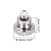 sourcing map 4pcs Knurled Thumb Nuts M4 Round Buttons with