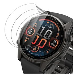 3 Pack Screen Protector for Garmin Fenix 8 AMOLED 43mm/Fenix E 47mm/Fenix 7X PRO Solar,HD Clear Scratch Resistant Bubble Free Easy Installation，Ultra Thin TPU Full Coverage Flexible Soft Film