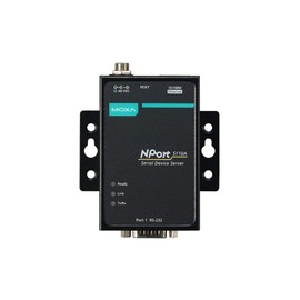 Moxa NPort 5110A - 1 Port Device Server, 10/100 Ethernet, RS-232, DB9 Male, 0 to 60C Operating Temperature