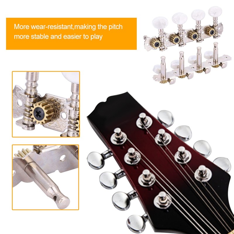 Dilwe 4L4R Machine Heads, String Tuners for 8 String Mandolin