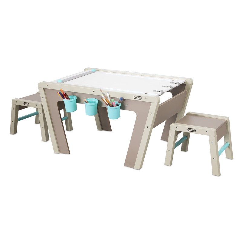 2-in-1 Easel and Table, Children and Kids Activity Art Studio